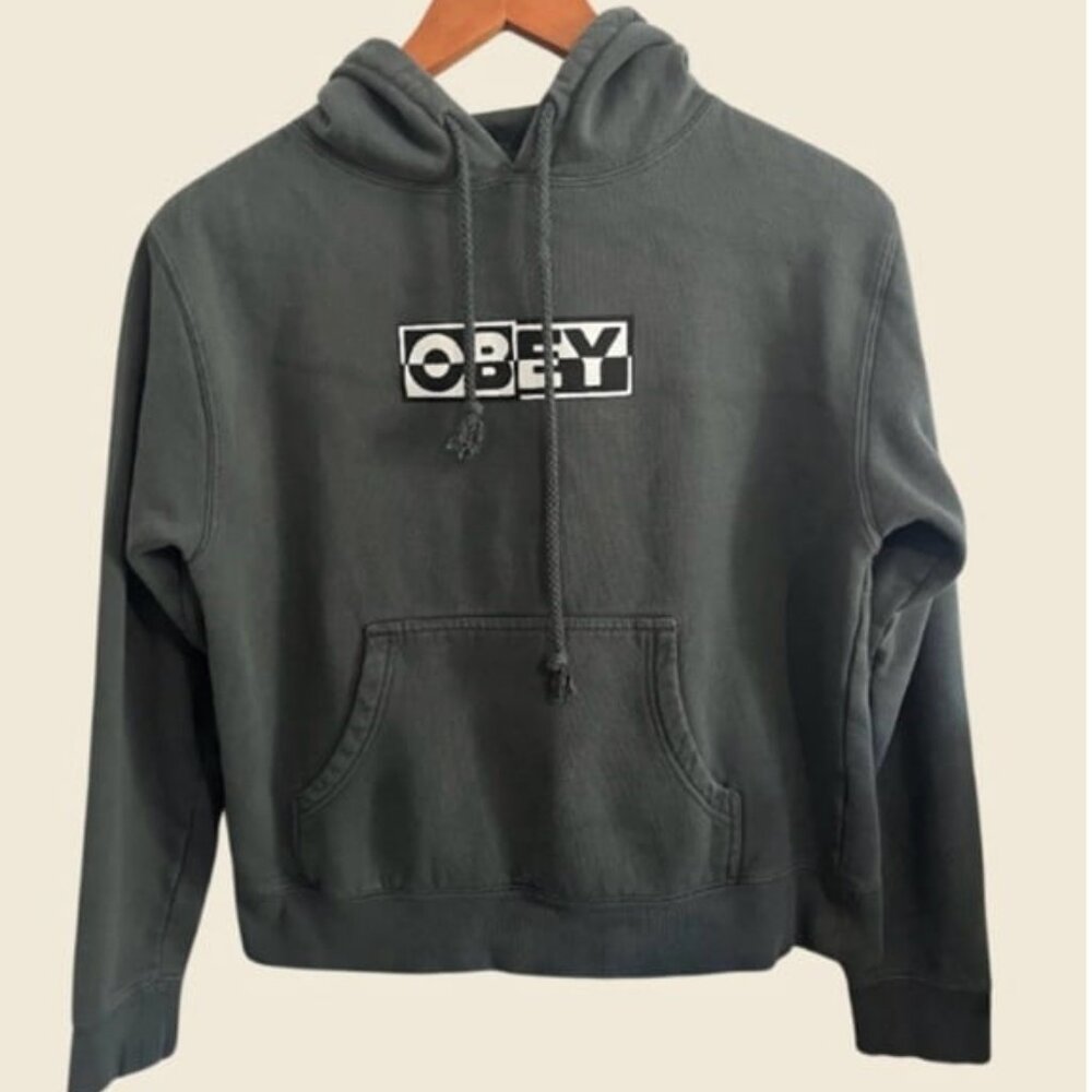 OBEY Basic Logo Hoodie Size M